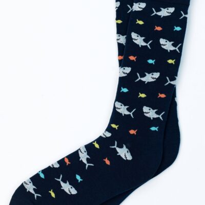 Shark Attack Sock by Alynn