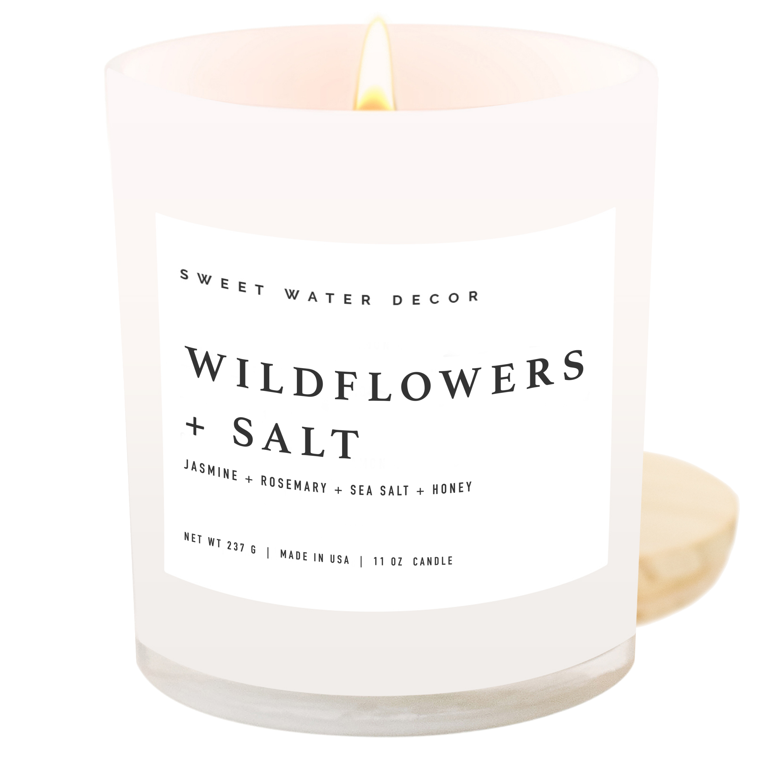 Wildflowers and Salt 11 oz Soy Candle - Home Decor & Gifts 1 Wildflowers and Salt 11 oz Soy Candle - Home Decor & Gifts