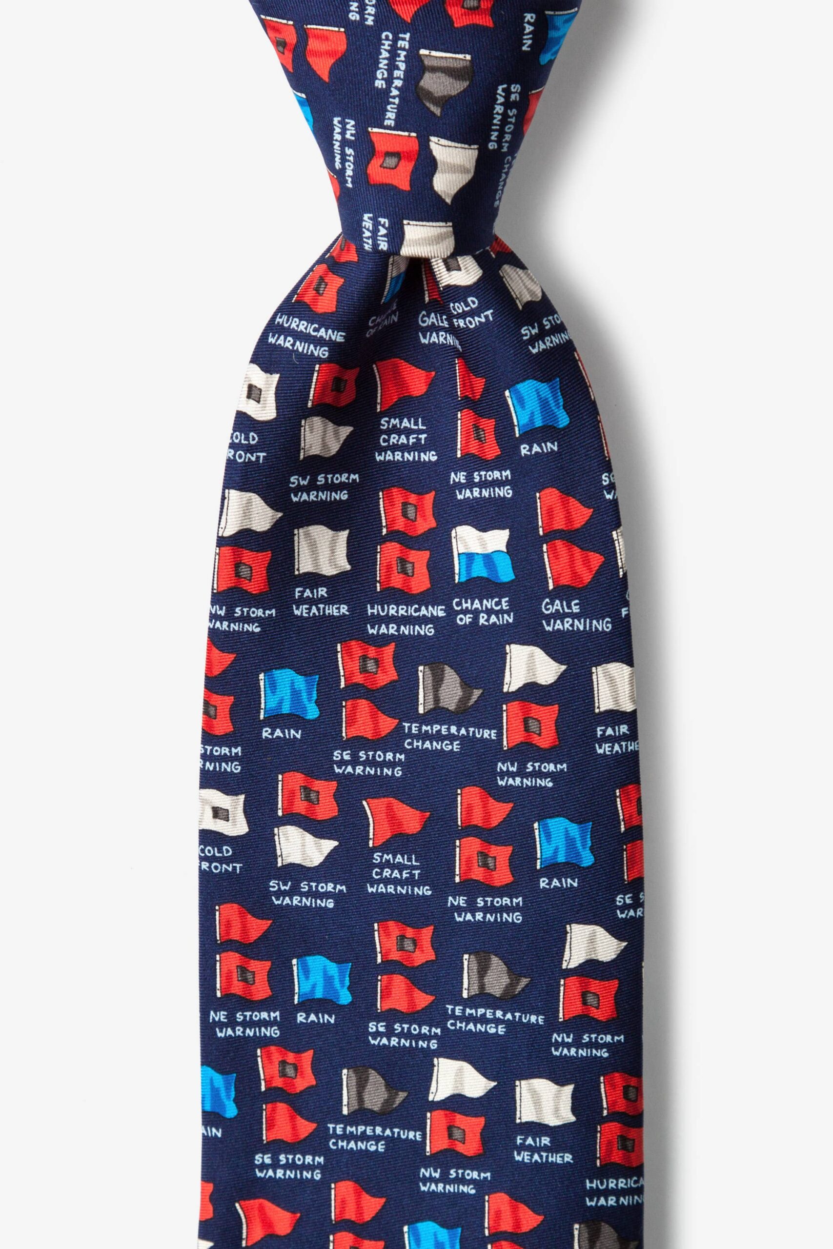Storms A Brewin - Nautical Flag Necktie - Alynn - CLOSEOUT 1 Storms A Brewin - Nautical Flag Necktie - Alynn - CLOSEOUT