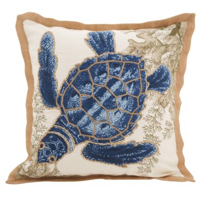 Sea Turtle Pillow - Down Filled